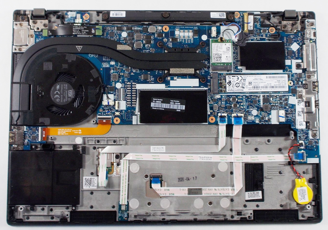 Internal Photo of Lenovo ThinkPad T490s T495s P14s T14s fan original 5pin (ThinkPad T495)